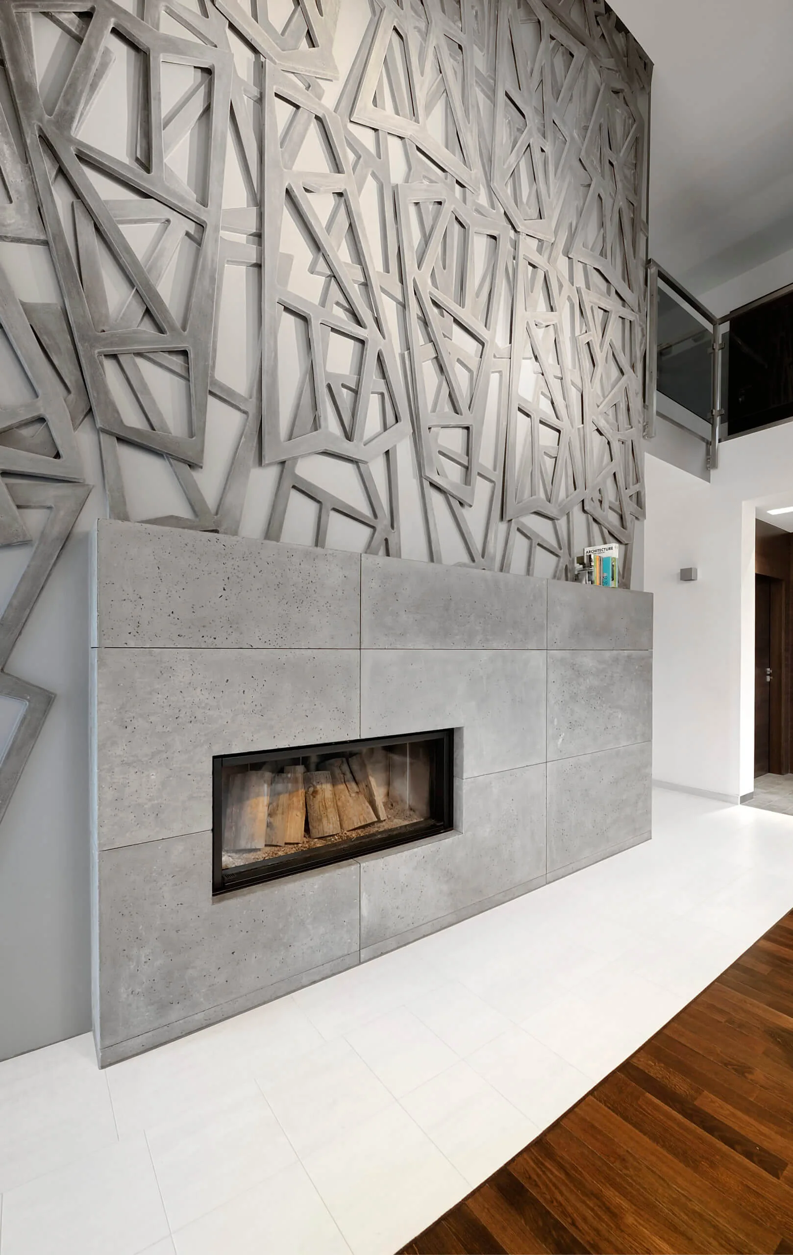 Architectural concrete — hol Apartament artMOKO / Kraków