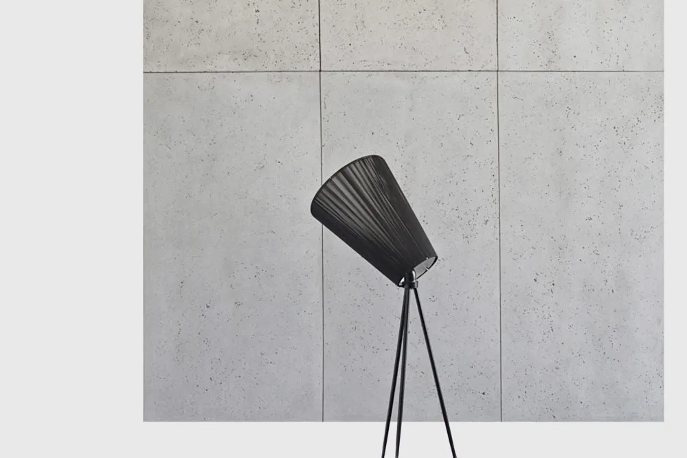 Concrete wall panels, concrete lamp / Hexagonal concrete tiles Tetris \\ concreAte common / ash / sable 120 x 60 cm / 60 x 60 cm Architectural concrete wall \\ concreAte common 150 x — Decoroom concreAte / Kraków