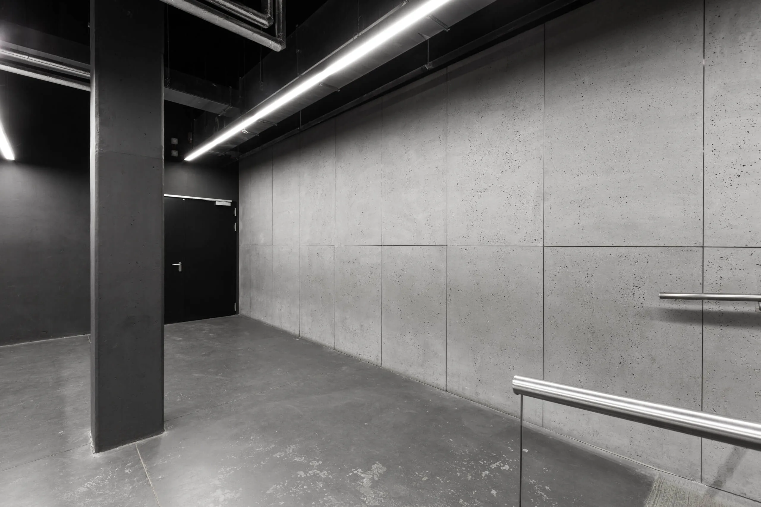 Concrete wall panels concreAte ash custom dimensions — Hydropolis / Wrocław