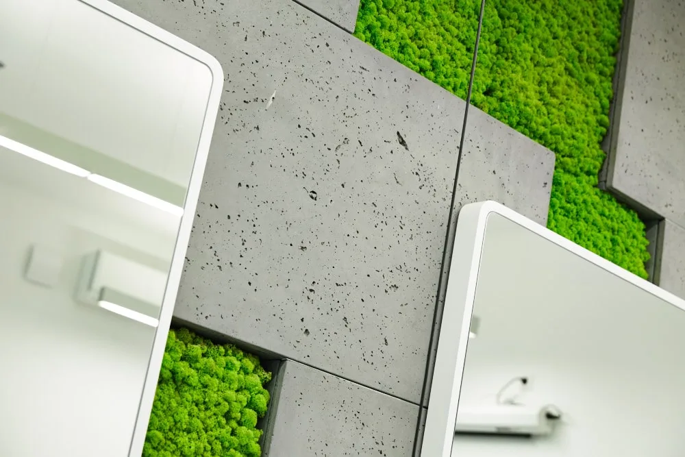 Betonwandplatten concreAte common 120 x 60 cm — Moss / Kraków