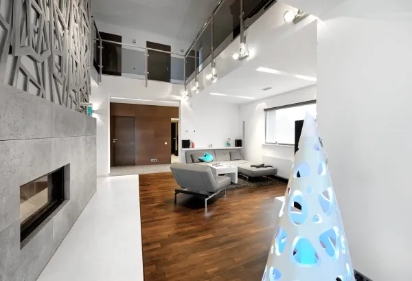 Ciemnoszary beton Ash w apartamencie — realizacja ConcreAte