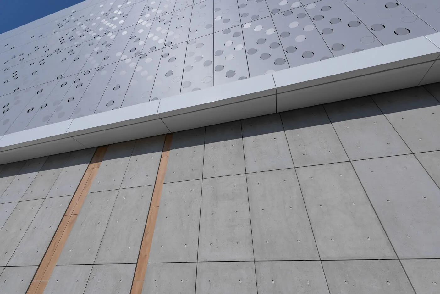 Beton architektoniczny — centrum handlowe Wroclavia